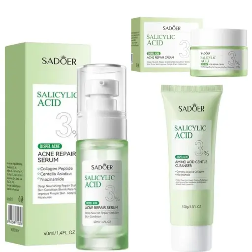 Sadoer 4pcs Salicylic acid with Niacinamide Set